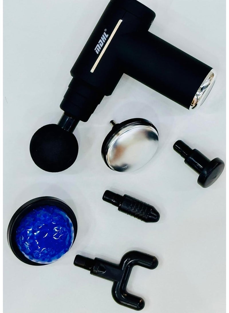 MDHL Massage Gun with Hot & Cold Compress – Deep Tissue Percussion Massager with Multiple Attachments, Variable Speed Levels, Compact Design for Muscle Recovery & Pain Relief - Image 4