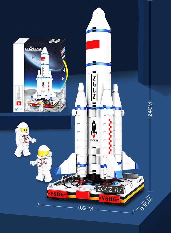 303 Pcs Space Rocket Launch Center Building Blocks Toys Construction Educational Learning STEM Toy Gift for Boys Girls All Ages  - Image 5