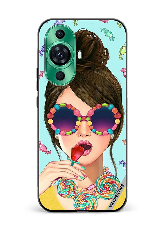 VR CREATIVE Protective Case Cover For Huawei nova 11 Stylish Girl Design Multicolour - Image 1