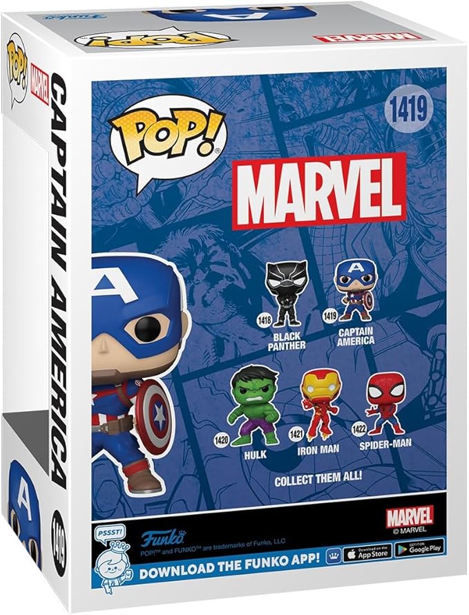 Funko Pop! Marvel: Marvel NC - Captain America - Image 3