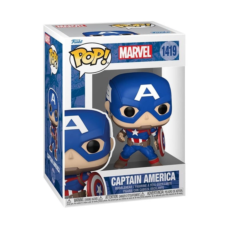 Funko Pop! Marvel: Marvel NC - Captain America - Image 1