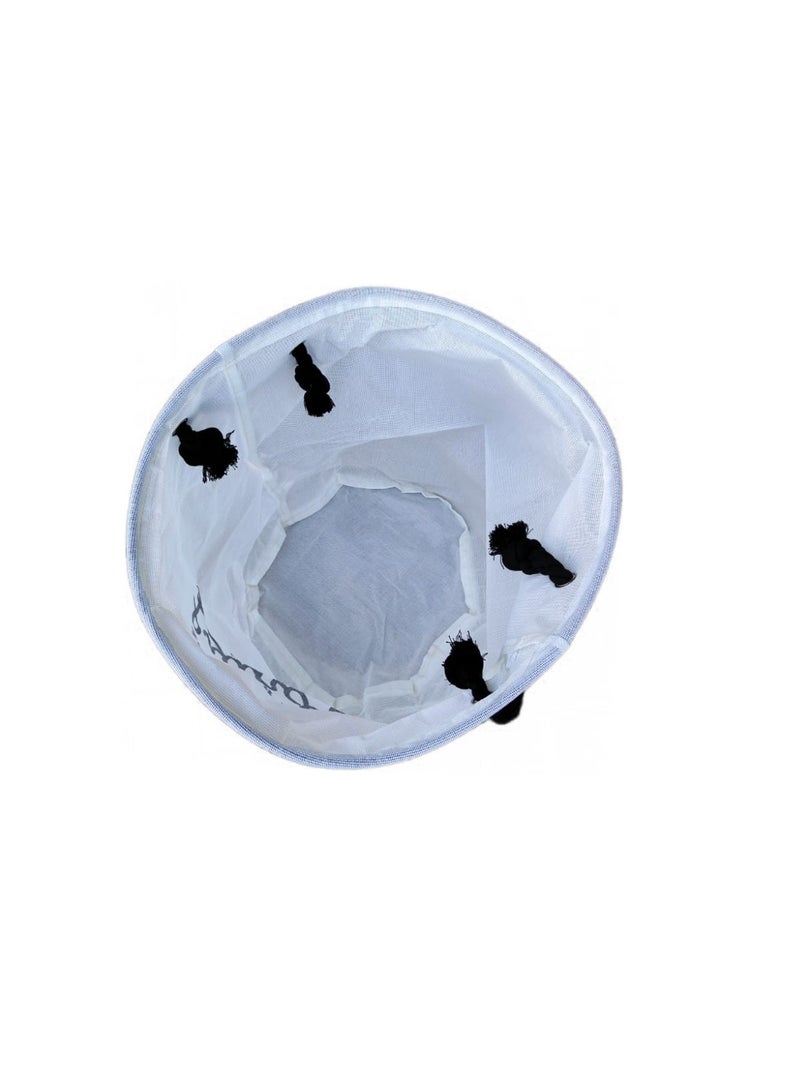 HY-118 حقيبة غسيل بيضاء – حقيبة غسيل شبكية فاخرة للملابس الحساسة | واقي غسيل بسحاب قابل لإعادة الاستخدام | منظم غسيل للسفر والمنزل - Image 2