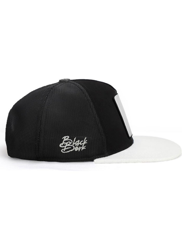 Black Börk قبعة هيب هوب للأطفال من نوع V1 تراكير باللون الأبيض مع شعار كود 12 - قبعة هيب هوب للأطفال باللون الأسود  - Image 2