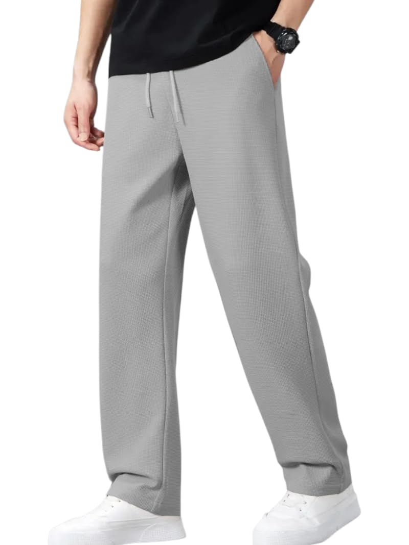 JVX Trouser for Men || Casual Trouser || Track Pant for Men || Trackpants || Mens Track Pant (TROUSER-03) (in, Numeric, 38, LIGHTGREY) - Image 1