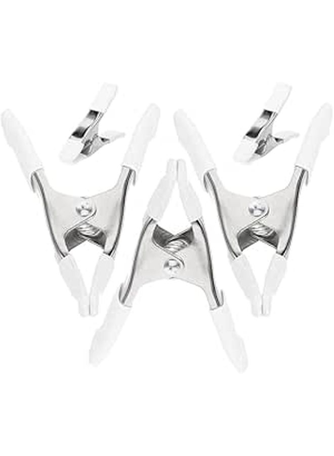 Heavy Duty Plastic Backdrop Spring Clips 4 Pack for Tarp Photography - Image 1