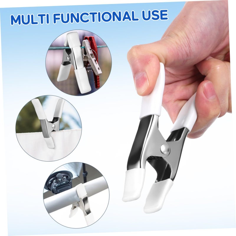 Heavy Duty Plastic Backdrop Spring Clips 4 Pack for Tarp Photography - Image 4
