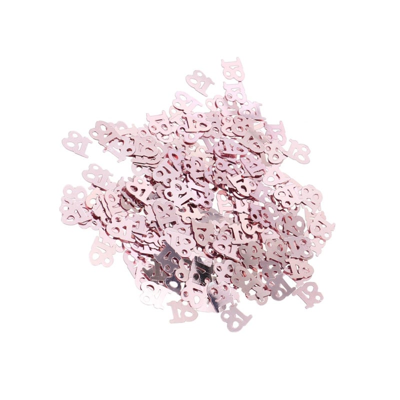 Rose Gold Confetti 2 Packs for Birthday Anniversary Party Table Decorations - Image 3