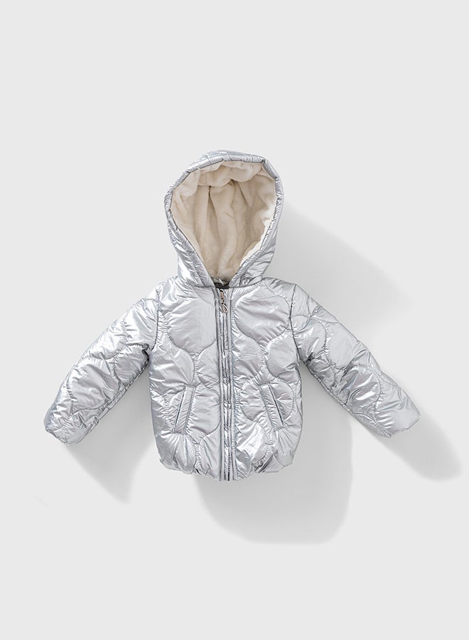 OWNKIDS Baby Girl Inner Fur & Water proof Jacket - Image 1