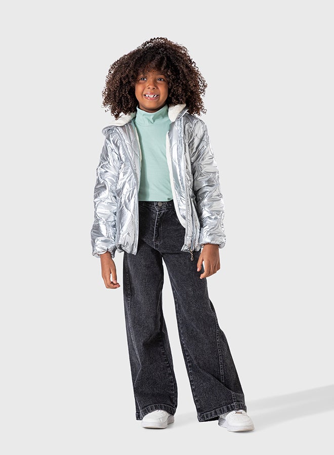 OWNKIDS Baby Girl Inner Fur & Water proof Jacket - Image 2