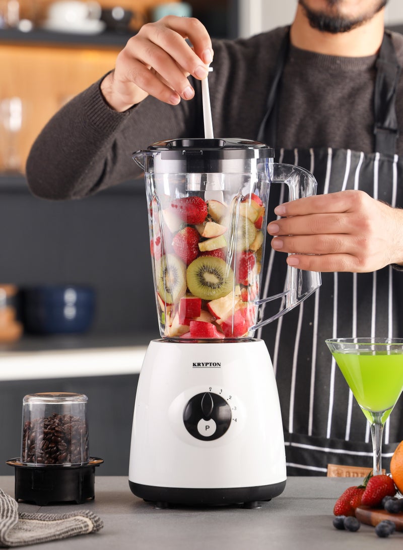 كريبتون Krypton 2-in-1 Blender- KNB6601, 600 W, Powerful Motor with 4 Speed Setting 600 W KNB6601 white - Image 4