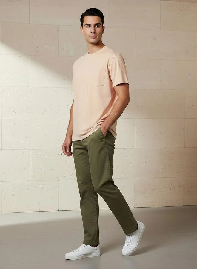 سبلاش فيڤ Men Regular Fit Crew Neck Short Sleeve Printed T-shirt