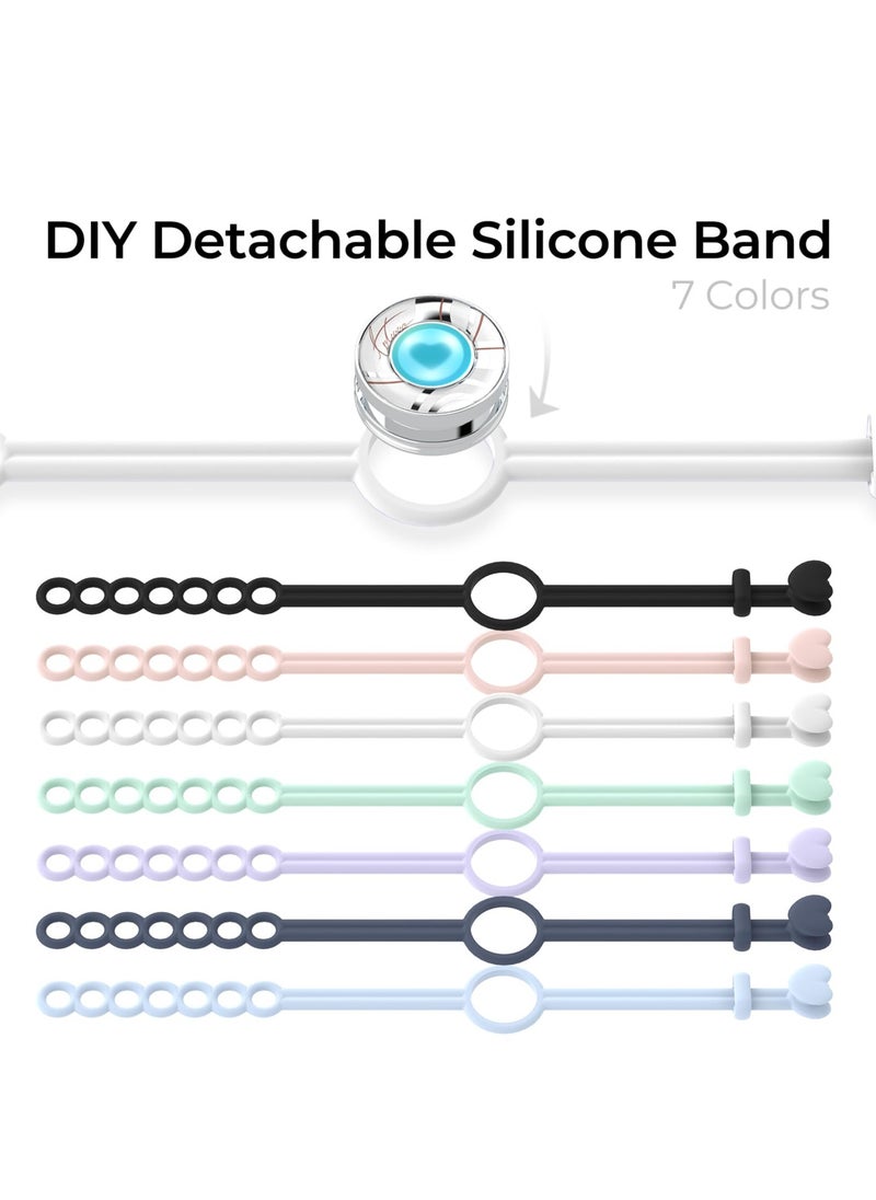SYOSI - Long Distance Touch Bracelets, Vibration & Light up for Love -Pair of Couples Bracelets | Unique Long Distance Relationship Gifts for Girlfriend Bluetooth Pairing Jewelry, Always Stay Connected - Image 1