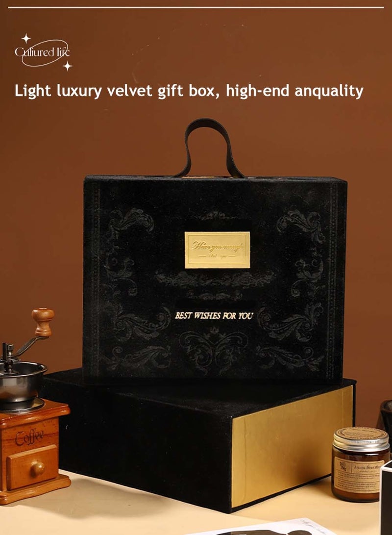 MissTiara Gift Basket for Men - Valentine's Day,Birthday Gift Box, Get Well Soon Gift Set Contains 7 Inspiring Gifts, Relaxation Spa Package for Men, Brotherhood Friendship, Male Friend Gifts - Image 2