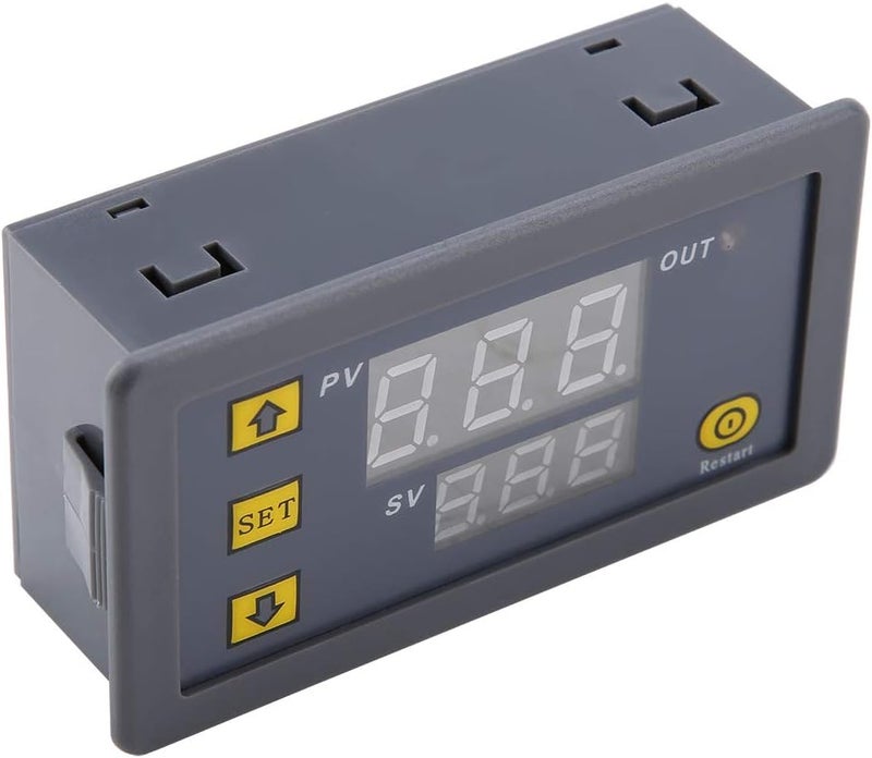 W3230, Digital Temperature Controller Thermostat, High Temp Alarm, Select Cooling or Heating, Automatically Start, Temperature Calibration, Relay Output, with (220 red - Image 3
