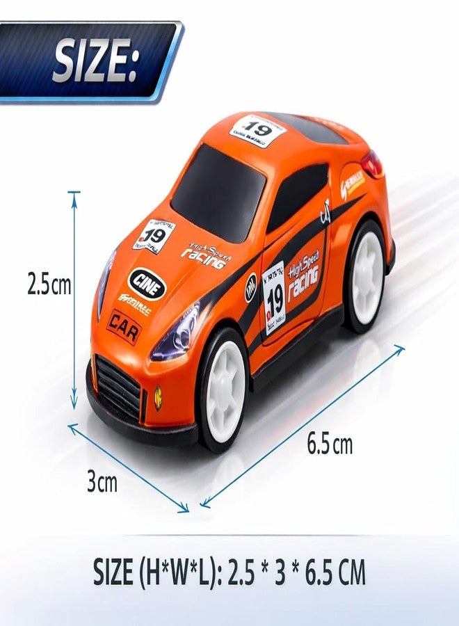 Brand Conquer Die-Cast Metal Pullback Toy Cars, Mini Sports Car & Police Cars | Durable Metal Body Cars with Pull Back Mechanism | Kids Toy Cars Gift Set | Size 2.5 * 3 * 6.5 cm (Set of 10) - Image 3