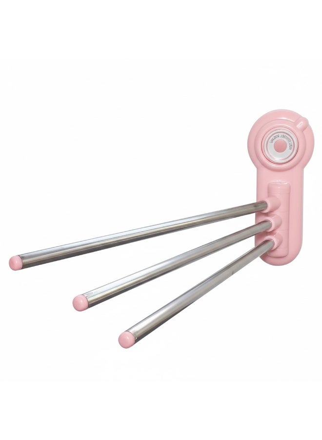 Three Arm Towel Holder 180 Degree Rotating Stainless Steel Towel Holder. - Image 2
