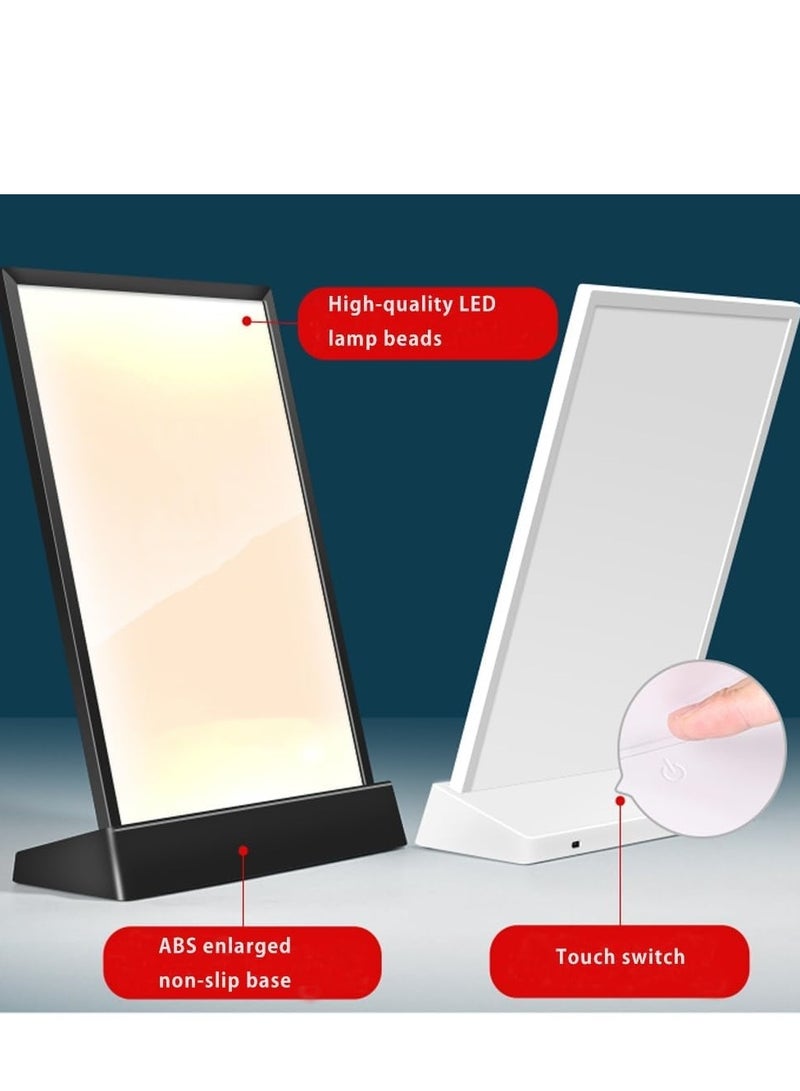 Eckek  LED Sign Holder Clear Sign Holder with LED Light Box, Table Menu Display Stand with Color Lights LED Menu Board A4 - Image 4