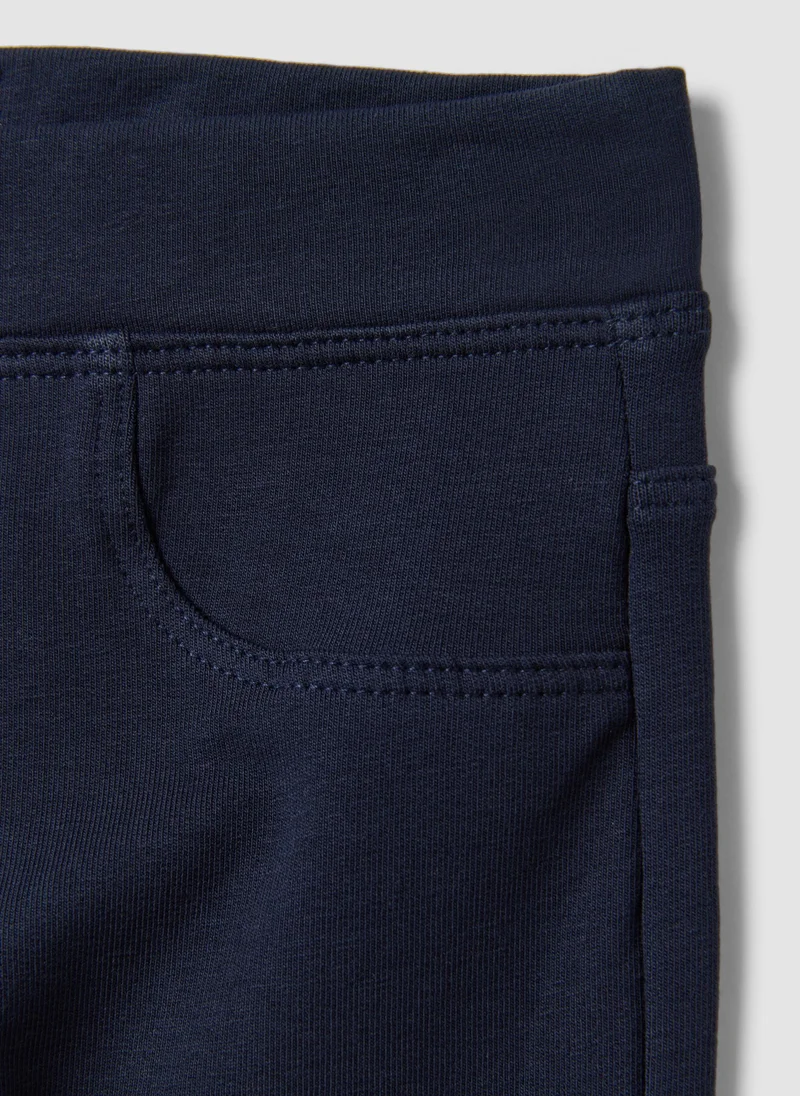 Ovs  OVS Girls' Blue Slim-Fit Stretch Organic Cotton Treggings for Women | Best Price UAE