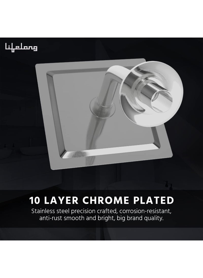 Lifelong Lifelong LLBAOS09, SS-304 Grade, 6x6 Over Head Shower Without Arm, Chrome Finish  - Image 5