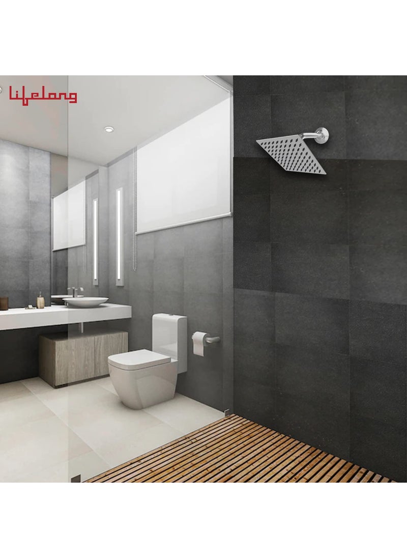 Lifelong Lifelong LLBAOS09, SS-304 Grade, 6x6 Over Head Shower Without Arm, Chrome Finish  - Image 2