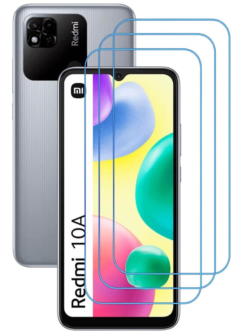ACLIX 3 Pieces Antistatic ESD Dustproof Premium Quality High Definition Clear Tempered Glass Screen Protector Designed For Xiaomi Redmi 10A - Image 1