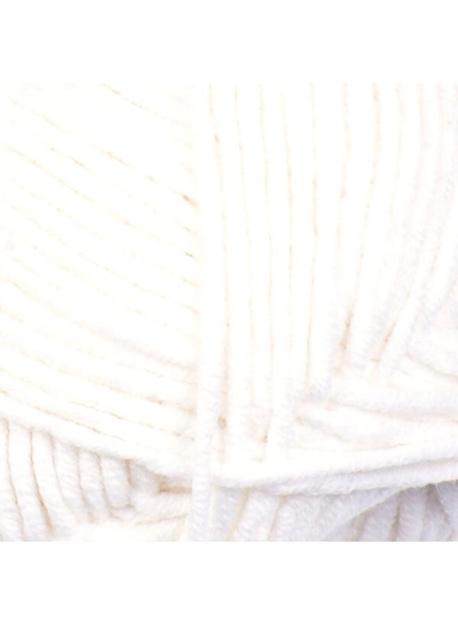 YarnArt Jeans Plus Yarn – Off White – Color 01 – 100g - Image 2