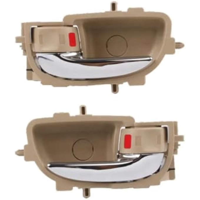 ريحني مقبض الباب الداخلي لتويوتا كورولا 20142016 بلون بيج مع حواف كروم 6920602330 - Image 5