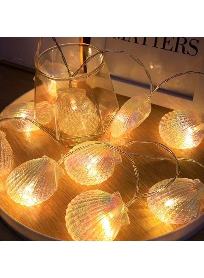 Goolsky 2م 10-LED أضواء خيط ملونة، تعمل بالبطارية، متعددة الألوان (أزرق، أخضر، أصفر، برتقالي، أحمر) لتزيين المخيمات الخارجية، أعياد الميلاد، حفلات الزفاف، والعطلات، أضواء خيالية لتزيين الهواء الطلق - Image 3