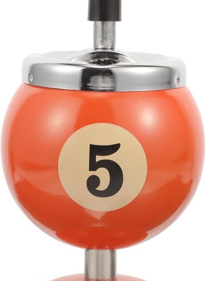 Automatic Self Extinguishing Metal Ashtray Small Outdoor Patio Tabletop Holder - Image 1