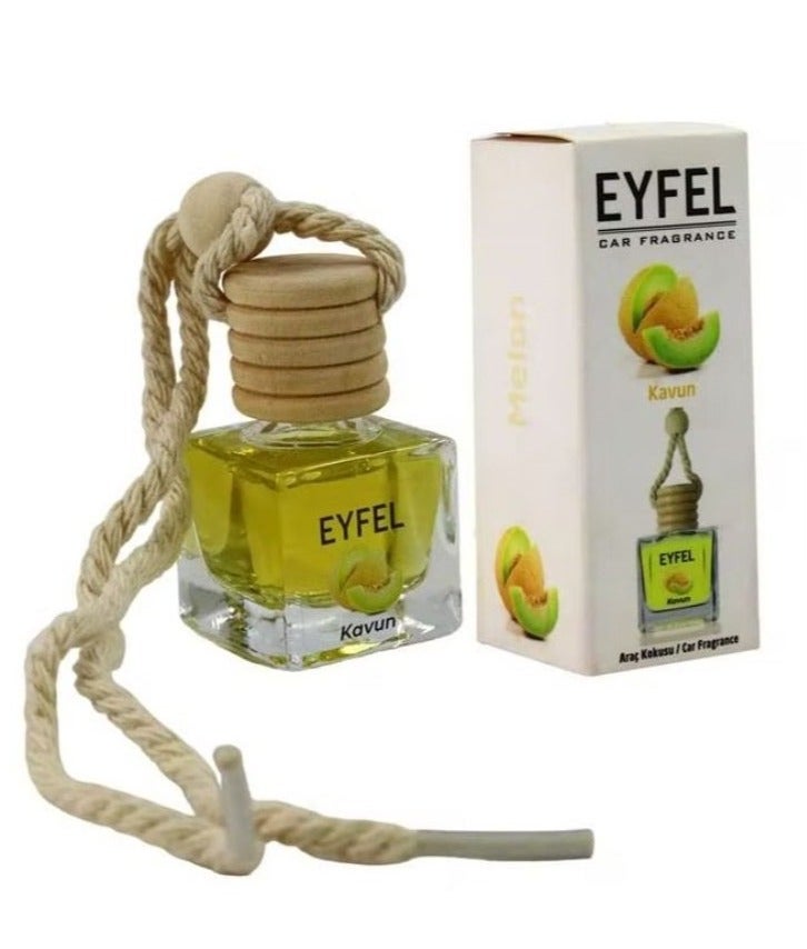Eyfel Car Air Freshener, Melon Scent, 10ml, Yellow