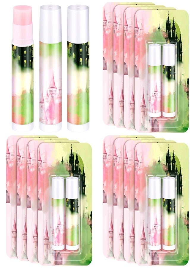 Heigble 12 Pcs Pink and Green Witch Lip Balm Halloween Party Gift for Women Wizard Birthday Decoration Fairy Party Supplies Halloween Princess Favor Stuffers Accessories(Pink and Green - Image 1