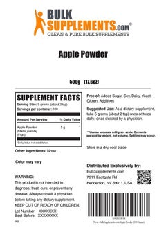 BULKSUPPLEMENTS.COM Apple Powder - Flavoring Powder - Smoothie Powder - Fruit Powder - Soluble Fiber Supplements - Fiber Powder - High Fiber Supplement Powder (500 Grams - 1.1 lbs)  - Image 2