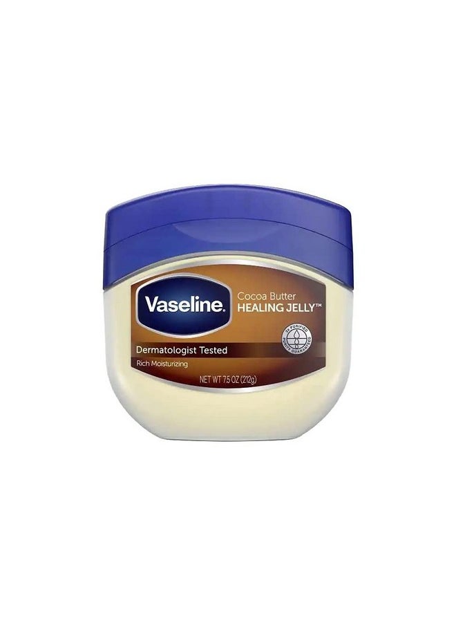 Vaseline - Vaseline Rich Conditioning Petroleum Jelly, Cocoa Butter 7.5 oz (212 g) package of 4 - Image 1