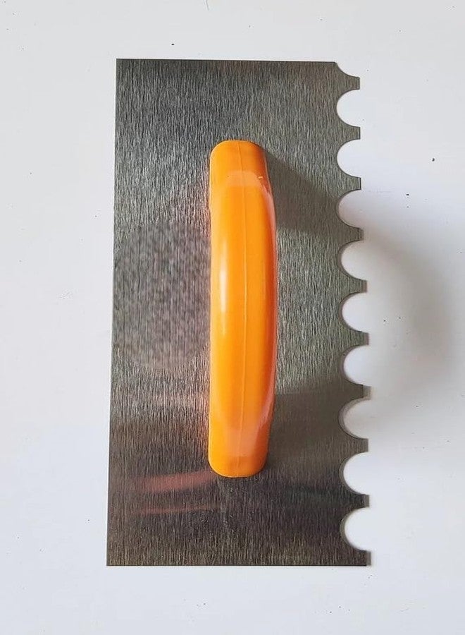 ANUKMPA Notched trowel for easy and perfect level application of chemicals to tiles on walls and floors patara10 MM (10 MM) - Image 3