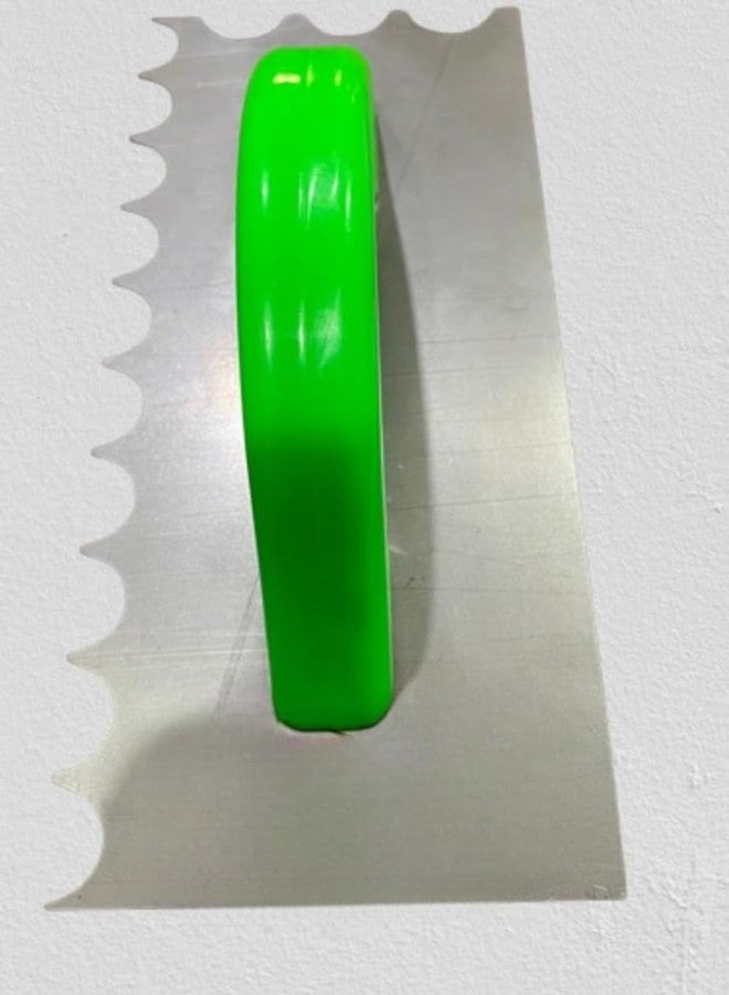 ANUKMPA Notched trowel for easy and perfect level application of chemicals to tiles on walls and floors patara10 MM (10 MM) - Image 1