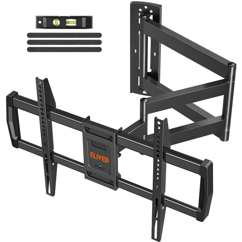 ELIVED Long Arm TV Wall Mount for Most 42-75 Inch TVs, 30 Inch Long Extension Corner TV Mount, Full Motion Wall Mount tv Bracket Swivel and Tilt, Holds up to 99 lbs. Max VESA 600x400mm, YD3037 - Image 1