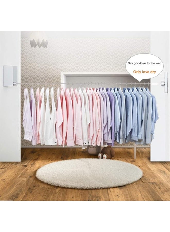 Spaceshoop Stainless Steel Retractable Clothesline Hanger Home Hanging Stretch Washing Clothes Invisible Shrinking Line (white)  - Image 3