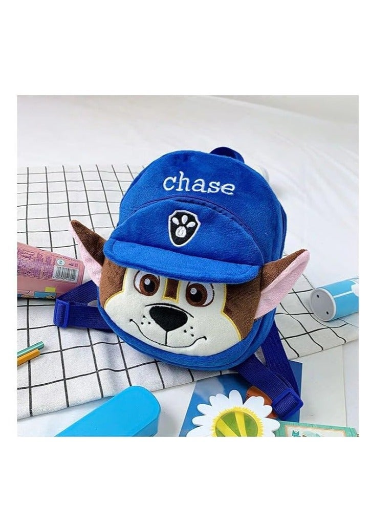 Soft Plush Kids Backpack – Cute Cartoon Puppy Design for Boys  Girls | Toddler  Kindergarten Bag for Ages 1-4 (23x23x13 cm) | Comfortable Preschool Plush School Bag - Image 4