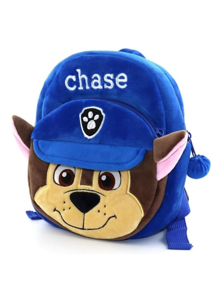Soft Plush Kids Backpack – Cute Cartoon Puppy Design for Boys  Girls | Toddler  Kindergarten Bag for Ages 1-4 (23x23x13 cm) | Comfortable Preschool Plush School Bag - Image 1