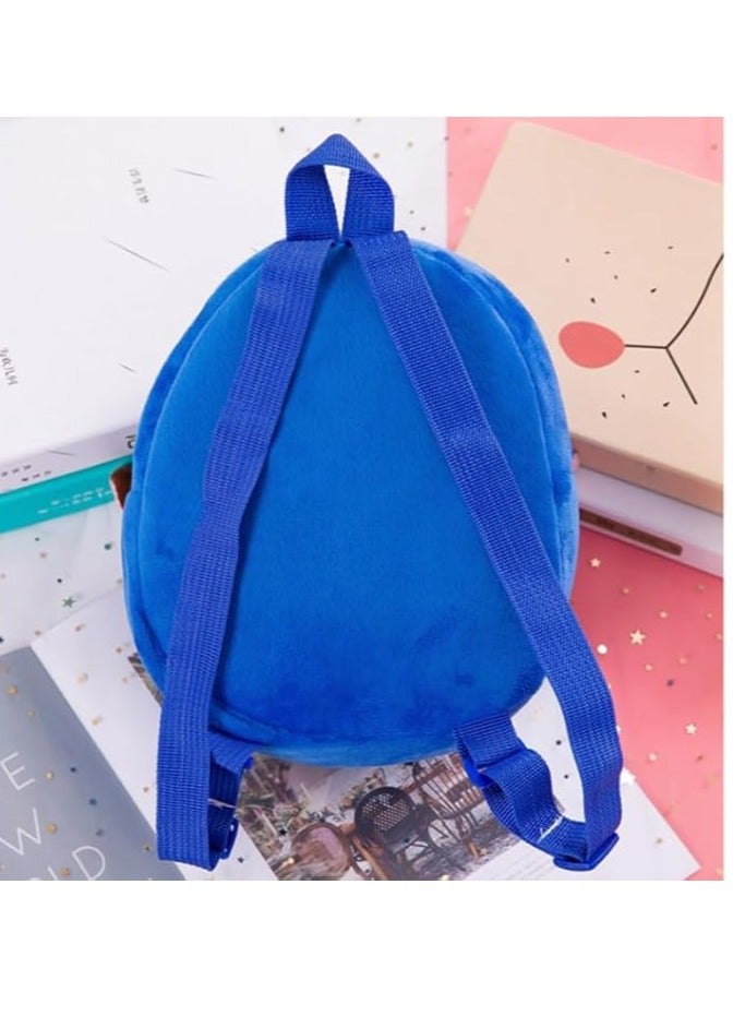 Soft Plush Kids Backpack – Cute Cartoon Puppy Design for Boys  Girls | Toddler  Kindergarten Bag for Ages 1-4 (23x23x13 cm) | Comfortable Preschool Plush School Bag - Image 3