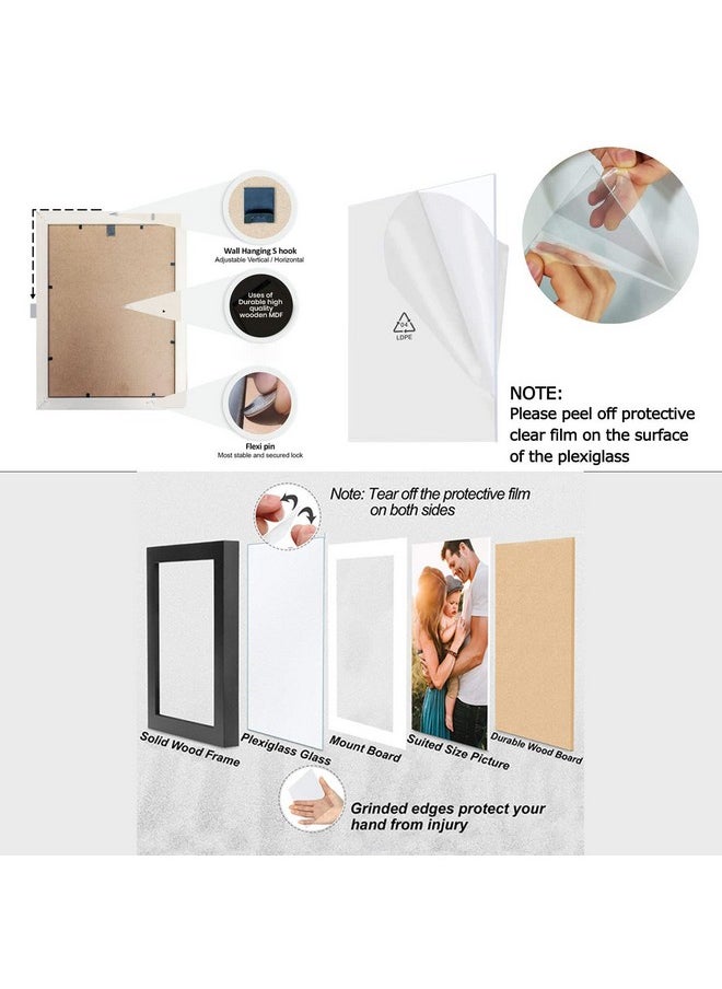 Art Street Art Street Photo Frames for Home Décor Set of 9 Beige Wall Photo Frames for Living Room Decoration (Size - 8 x 8 Inches)  - Image 4