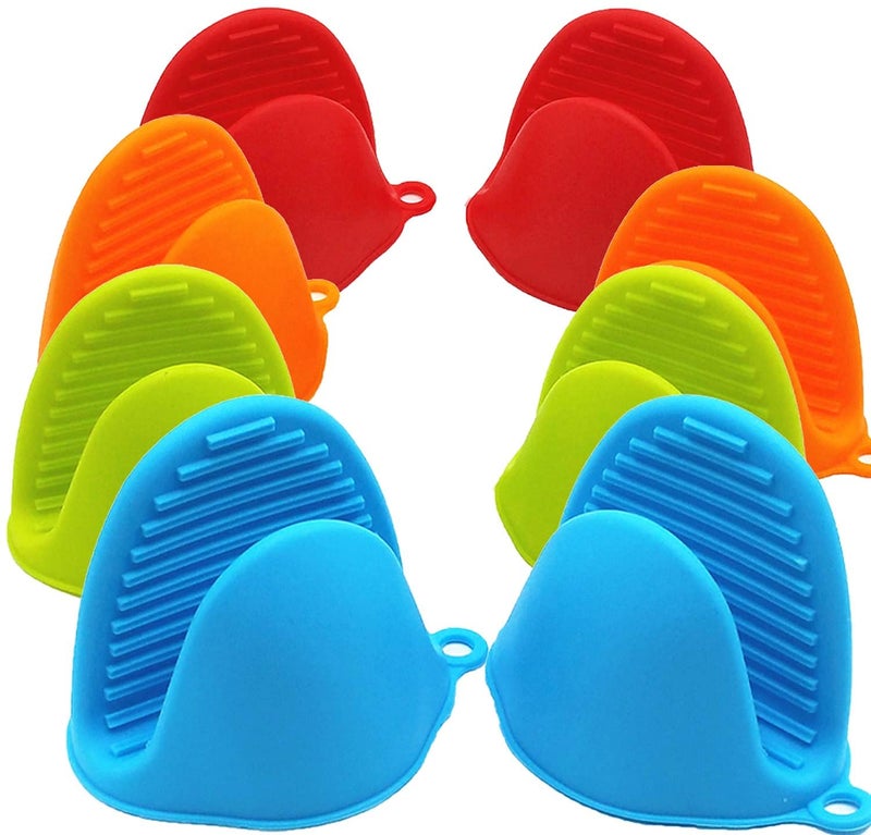 Imaashi Mini Oven Gloves Silicone Heat Resistant Cooking Pinch Mitts Potholder for Kitchen Cooking, Baking & BBQ (1 Pair) - Image 1