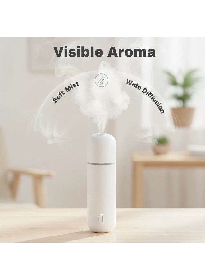 واي آند دي موزع عطور للسيارة موزع عطور آلي موزع زيوت عطرية عطر طويل الأمد موزع عطور صغير للسيارة موزع فعال لإزالة الروائح الكريهة عطر للسيارة مع 6 زجاجات من 4 مل من الزيوت العطرية العلاجية مناسب للاستخدام في المنزل والفندق والمكتب والحمام والسيارة موزع بالموجات فوق الصوتية - Image 4