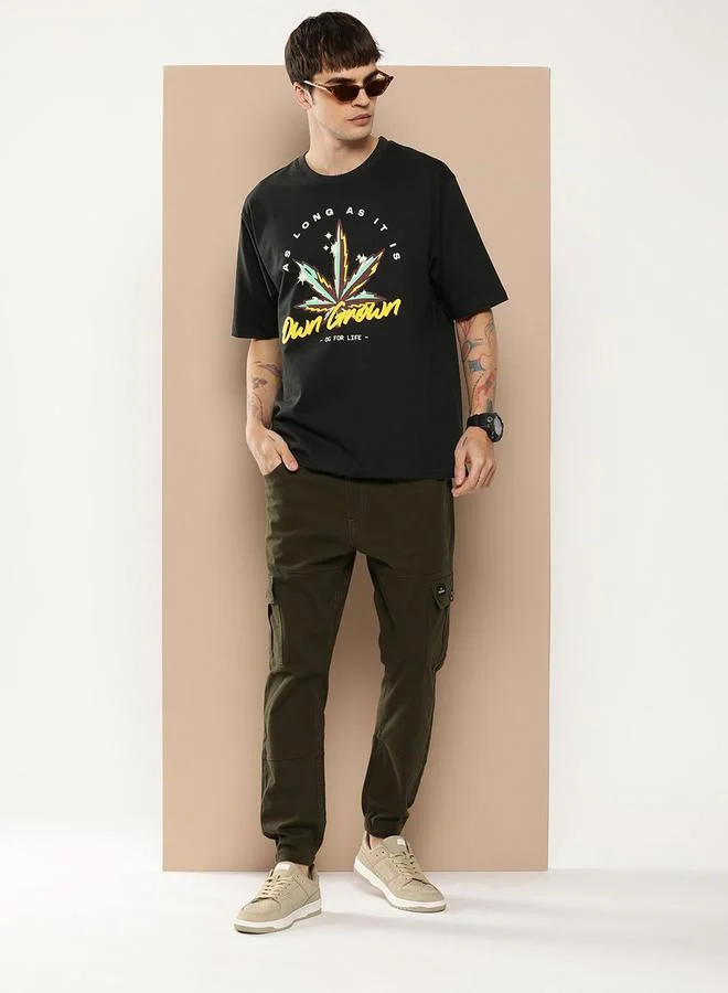 Difference of Opinion Oversized Drop-Shoulder Graphic Print T-Shirt by Styli