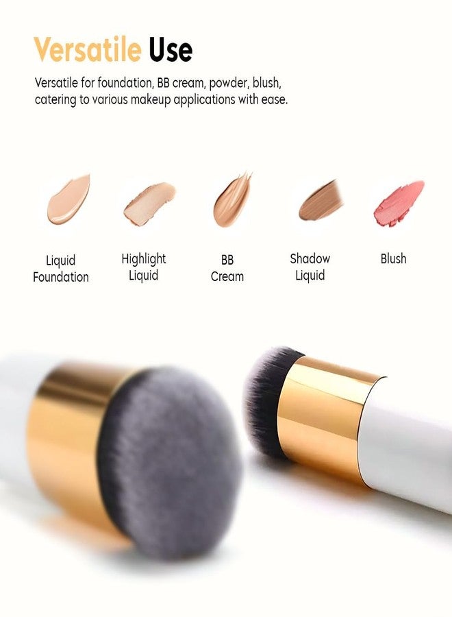 Keli Mini Foundation Brush - Travel Size Kabuki Bullet Makeup Brush with Soft Synthetic Bristles for Blending Liquid, Cream & Powder Foundation Application for Women (Pack of 1) - Image 5