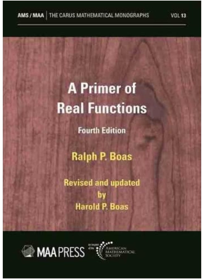 A Primer of Real Functions