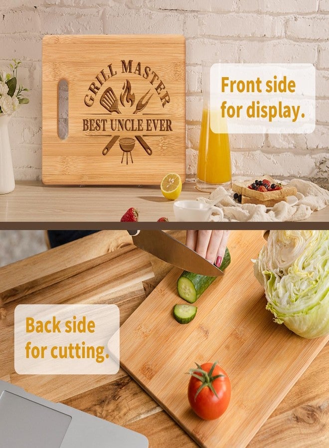 Gleevera Uncle Gifts from Niece Nephew, Christmas Gifts for Uncle Birthday Valentine Father's Day Thanksgiving - Best Uncle Ever Unique Engraved Cutting Board - Image 5