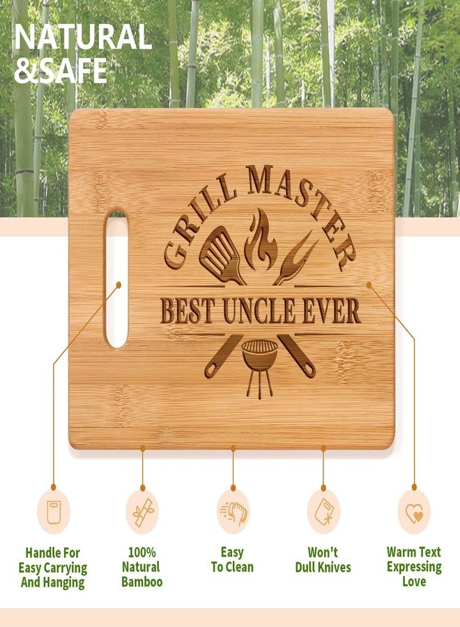 Gleevera Uncle Gifts from Niece Nephew, Christmas Gifts for Uncle Birthday Valentine Father's Day Thanksgiving - Best Uncle Ever Unique Engraved Cutting Board - Image 4