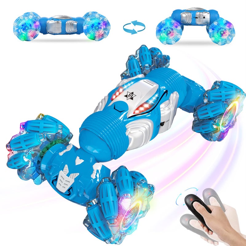 BEMITON Remote Control RC Cars for Boys Gesture Sensing RC Stunt Car 6 7 812 9 10 11 Year Old Kids Gifts 4WD Off Road Double Sided Drift Truck Best Birthday Gift - Image 2