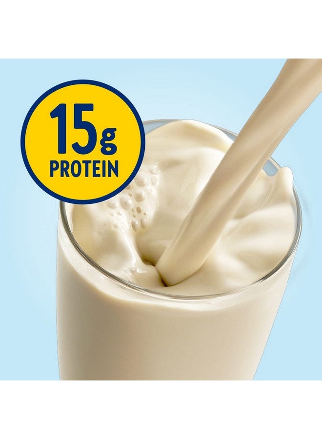 جلوسيرنا مشروب Hunger Smart Shake لمرضى السكر، للتحكم في نسبة السكر في الدم، 15 جرام بروتين، 180 سعرة حرارية، نكهة الفانيليا الكلاسيكية، زجاجة سعة 10 أونصات سائلة، 6 عبوات - Image 4